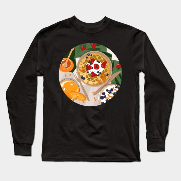 Breakfast bowl Long Sleeve T-Shirt by enchantedrealm